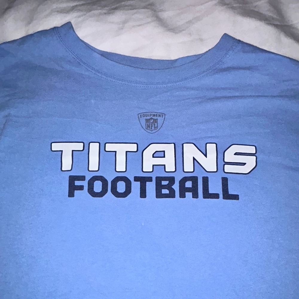 Reebok Equipment Titans Football Long Sleeve XL Baby Blue